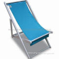 Folding Beach Chair with 122 x 88 x 56cm Open Size, Made of 100% Polyester